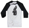 Crow & Camera 3/4 Sleeve Baseball Tee