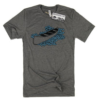 Mens Canoeing TShirt, Wandering Ink