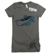 Womens Canoe Tee, Canoeing Shirt, Wandering Ink